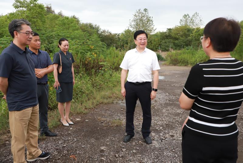 區委主要負責同志督導調研生態環保工作
